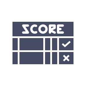 Score Scorecard Card Game Mark icon