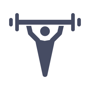 Weightlifting Exercise Gym Fitness Barbells Lift Weight icon