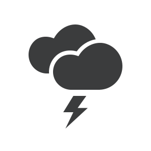 Cloud Thunder Lightning Weather Forecast icon