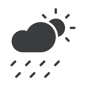 Rain Rainfall Cloud Day Daytime Sun Forecast icon