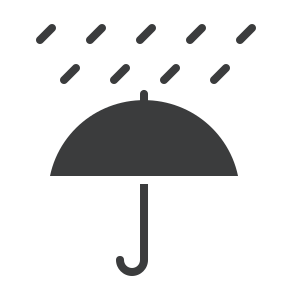 Rain Rainfall Umbrella Weather Forecast icon