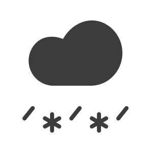 Sleet Snow Rain Cloud Snowfall Weather Forecast icon