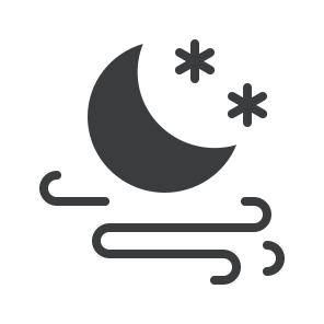 Storm Wind Windy Moon Night Frost Storm icon