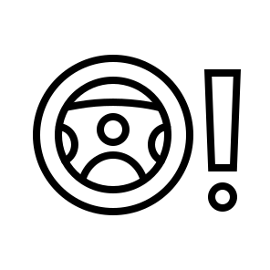 Power Steering Warning Caution Light Car Alert icon