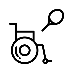 Paralympic Paralympics Tennis Game Sports Physically Challenged icon