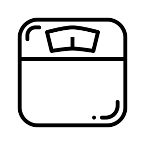 Weighing Weight Scale Measure Fitness Monitor icon