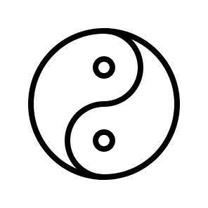 Yin Yang Philosophy Taoism Spirituality icon