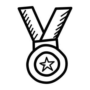Medal Winner Prize Achievement Champion Honor icon