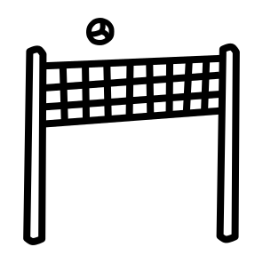 Net Volleyball Game Ball Play icon