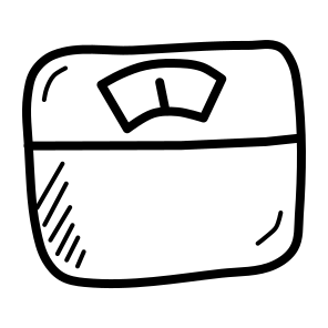 Weighing Weight Scale Measure Fitness Monitor icon