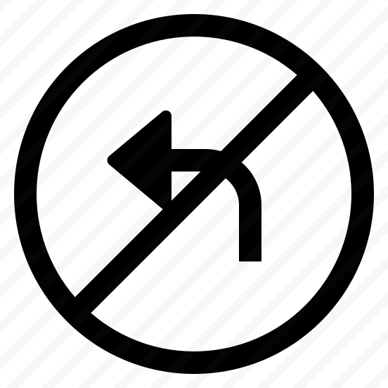 Sign No Left Turn preview