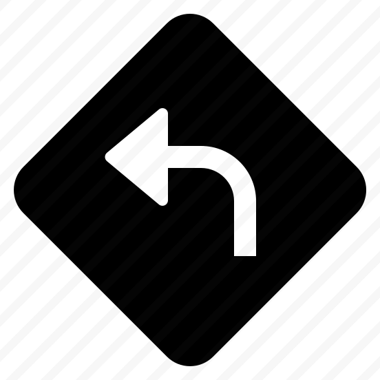 Sign Turn Left Fill preview