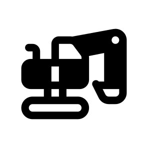   Excavator, Industry, Coal, Mining, Geology icon