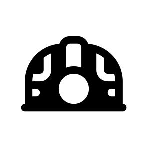   Helmet, Industry, Coal, Mining, Geology icon
