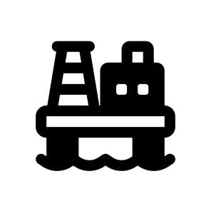   Oil Rig, Industry, Coal, Mining, Geology icon