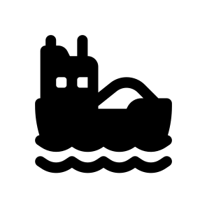   Tanker Ship, Industry, Coal, Mining, Geology icon