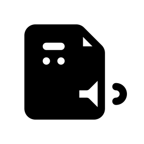 Audio File, Document, Information, Management, Organize icon