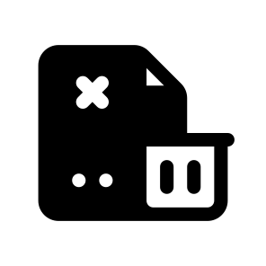 Delete File, Document, Information, Management, Organize icon