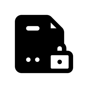 Locked File, Document, Information, Management, Organize icon
