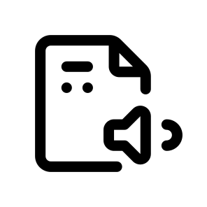 Audio File, Document, Information, Management, Organize icon
