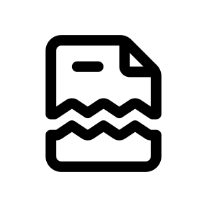 Corrupted File, Document, Information, Management, Organize icon