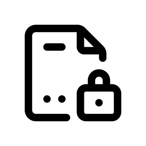 Locked File, Document, Information, Management, Organize icon