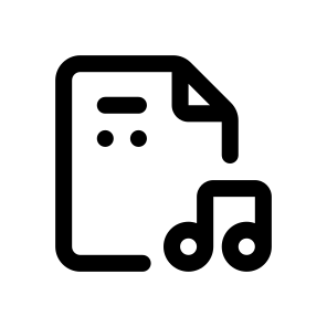 Music File, Document, Information, Management, Organize icon