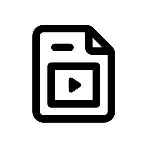 Video File, Document, Information, Management, Organize icon