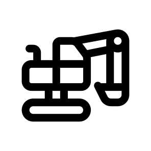   Excavator, Industry, Coal, Mining, Geology icon
