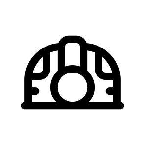   Helmet, Industry, Coal, Mining, Geology icon