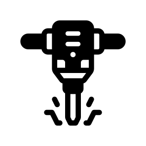   Jack Hammer, Industry, Coal, Mining, Geology icon