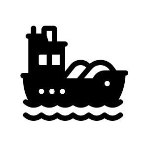   Tanker Ship, Industry, Coal, Mining, Geology icon