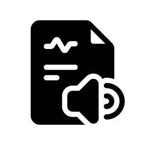 Audio File, Document, Information, Management, Organize icon