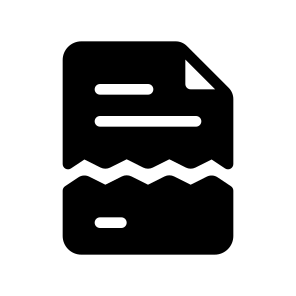 Corrupted File, Document, Information, Management, Organize icon