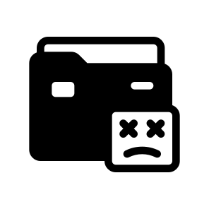 Corrupted Folder, Document, Information, Management, Organize icon