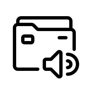 Audio Folder, Document, Information, Management, Organize icon