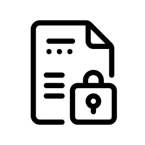 Locked File, Document, Information, Management, Organize icon