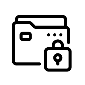 Locked Folder, Document, Information, Management, Organize icon