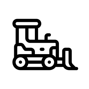   Bulldozer, Industry, Coal, Mining, Geology icon