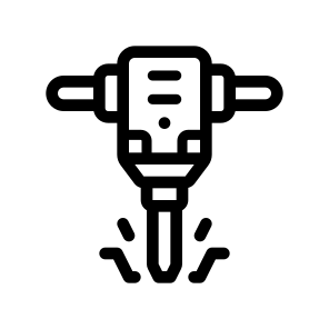   Jack Hammer, Industry, Coal, Mining, Geology icon