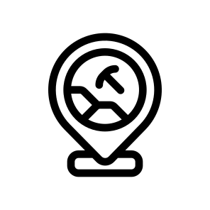   Mining Location, Industry, Coal, Mining, Geology icon