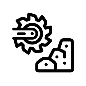   Mining Saw, Industry, Coal, Mining, Geology icon