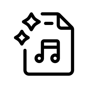   Ai Music, Digital, Content, Internet, Social Media icon