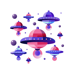 Alien Attack Ufo, Spacecrafts, Cosmic, Extraterrestrial icon