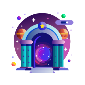 Alien Gateway, Door, Doorway, Space Portal, Fiction icon