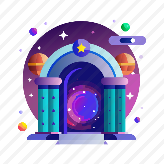 Alien Gateway, Door, Doorway, Space Portal, Fiction preview