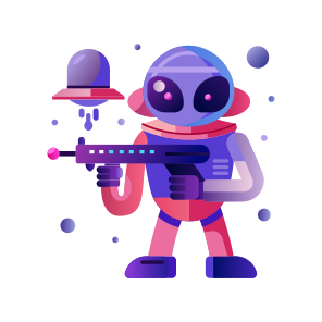 Alien Gun, Weapon, Extraterrestrial, Shooting, Handgun icon