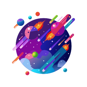 Asteroids, Meteors, Comets, Cosmic, Astronomy icon