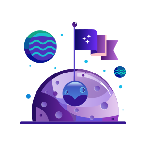 Moon Mission, Exploration, Cosmic, Astronomy, Astronautics icon