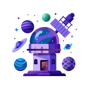 Observatory, Planetarium, Cosmic, Astronomy, Building icon